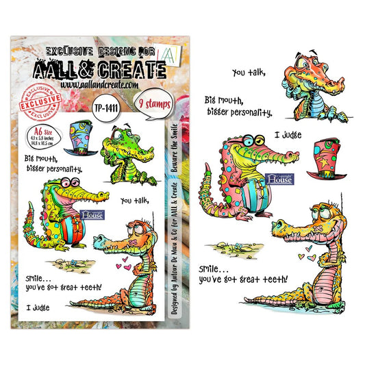 AALL & Create Beware the Smile TP-1411 Stamp Set