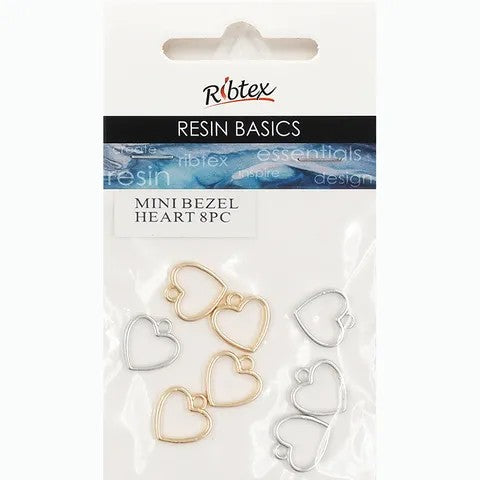 Ribtex Resin Bezel Mini Hearts