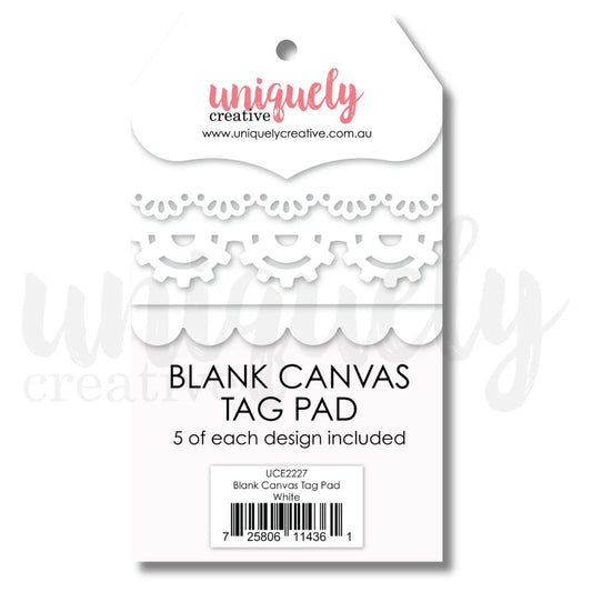 Uniquely Creative Blank Canvas Tag Pad - White