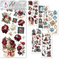 Ciao Bella Bohemian Burgundy Art Stickers