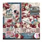 Ciao Bella Bohemian Burgundy 8"x8" Paper Collection Pad 12/Pkg