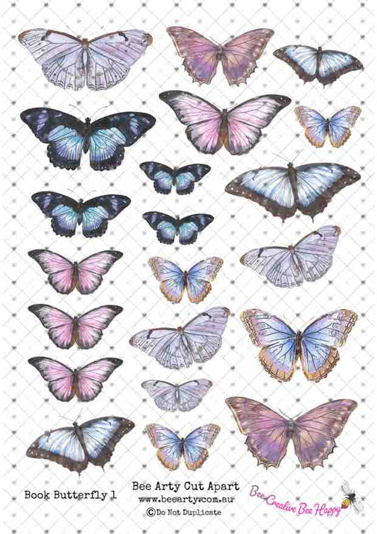 Bee Arty Book Butterfly 1 Cut a Part Sheet