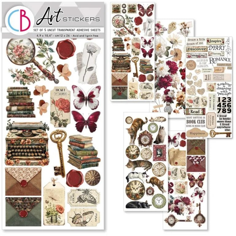 Ciao Bella Book Lovers Art Stickers