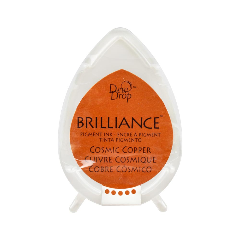 Tsukineko Brilliance Dew Drop Ink Pad - Cosmic Copper
