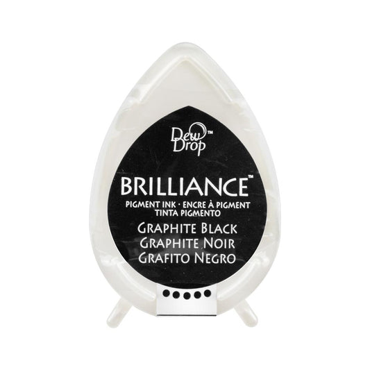 Tsukineko Brilliance Dew Drop Ink Pad - Graphite Black