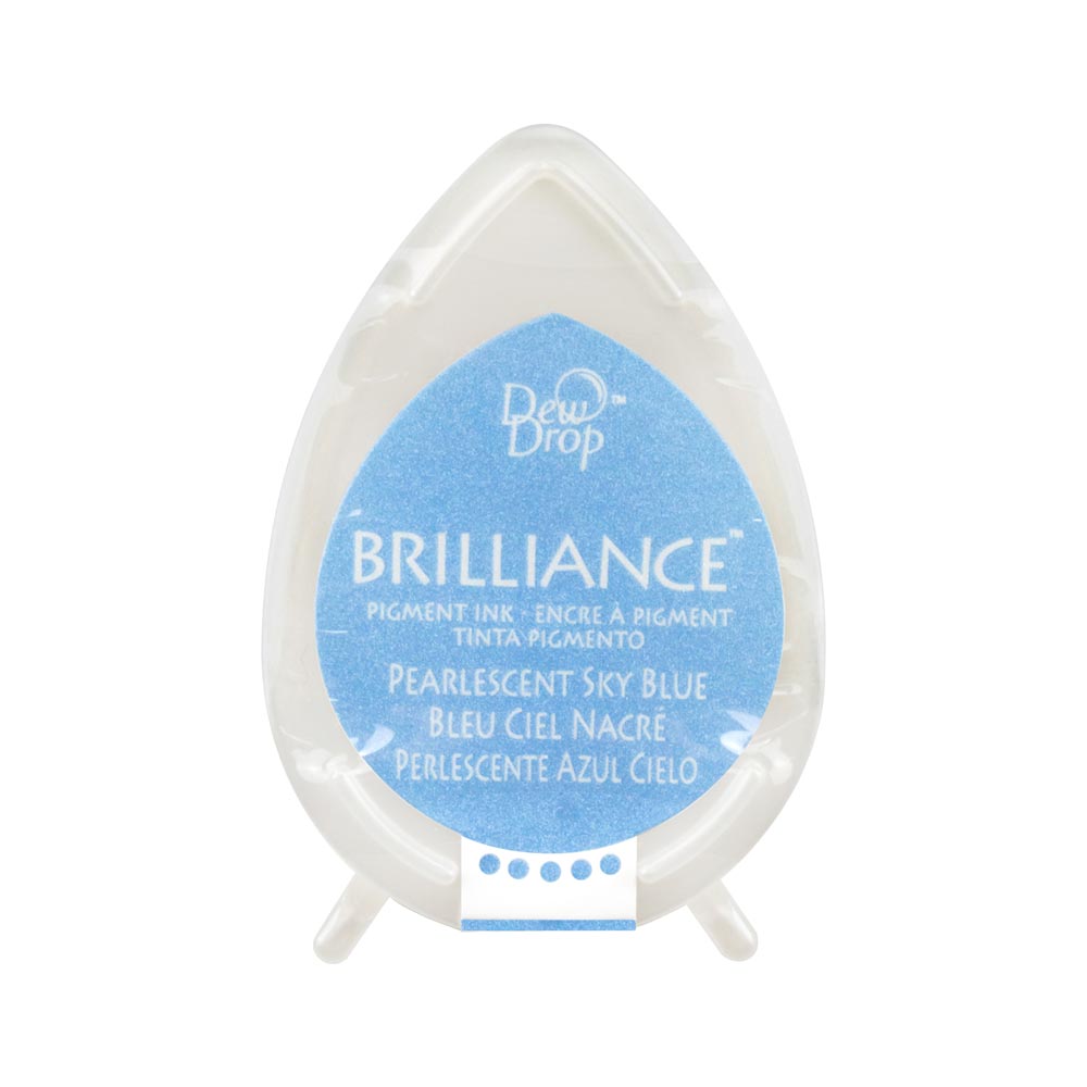 Tsukineko Brilliance Dew Drop Ink Pad - Pearlescent Sky Blue