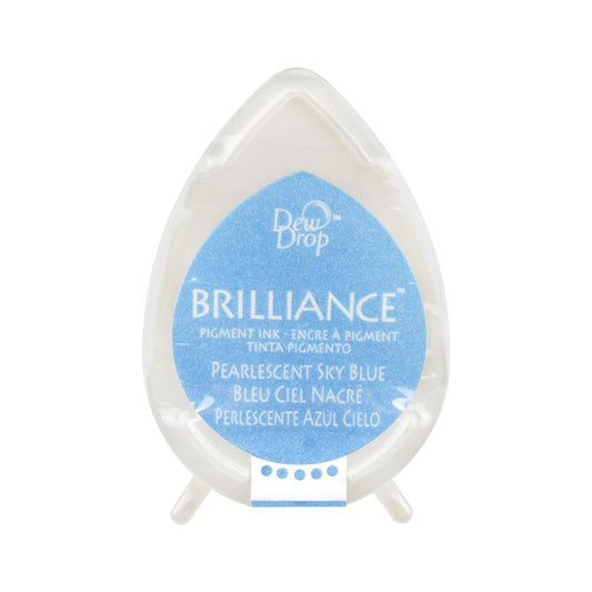 Tsukineko Brilliance Dew Drop Ink Pad - Pearlescent Sky Blue