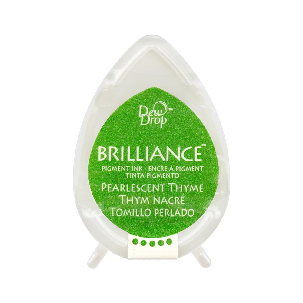 Tsukineko Brilliance Dew Drop Ink Pad - Pearlescent Thyme