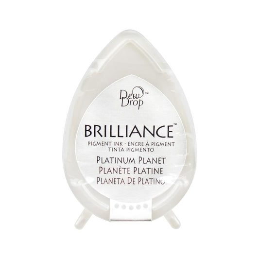 Tsukineko Brilliance Dew Drop Ink Pad - Platinum Planet