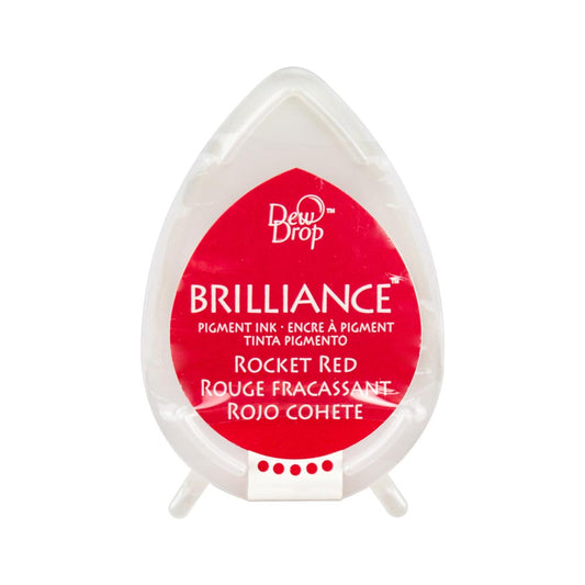 Tsukineko Brilliance Dew Drop Ink Pad - Rocket Red