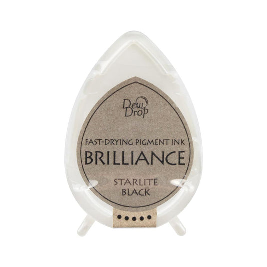 Tsukineko Brilliance Dew Drop Ink Pad - Starlight Black