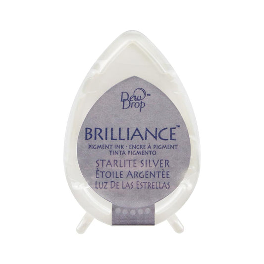 Tsukineko Brilliance Dew Drop Ink Pad - Starlight Silver