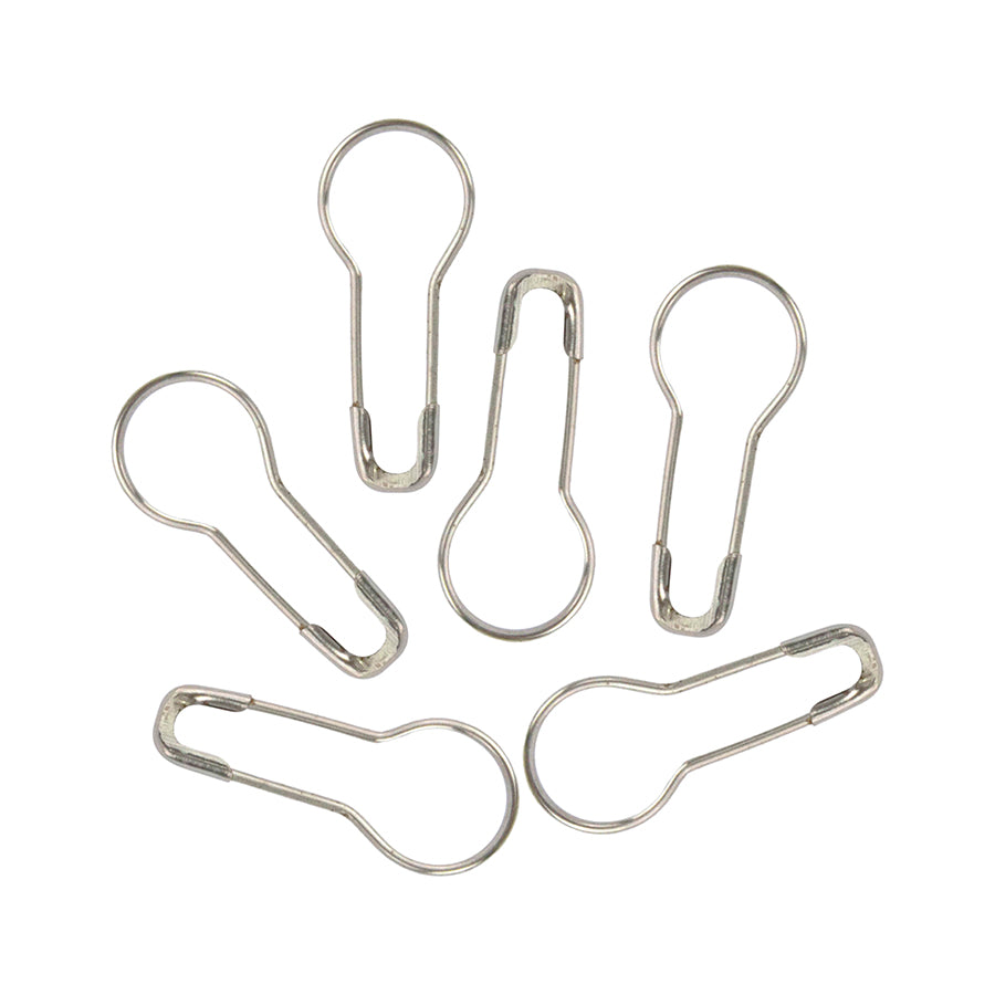 Bulb Shaped Safety Pins 22mm – Silver