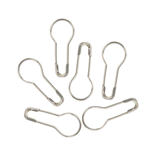 Bulb Shaped Safety Pins 22mm – Silver