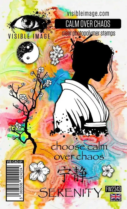 Visible Image Calm Over Chaos Clear Stamp Set