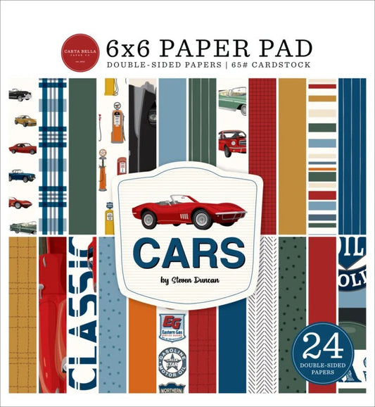 Carta Bella Cars 6"x6" Paper Pad