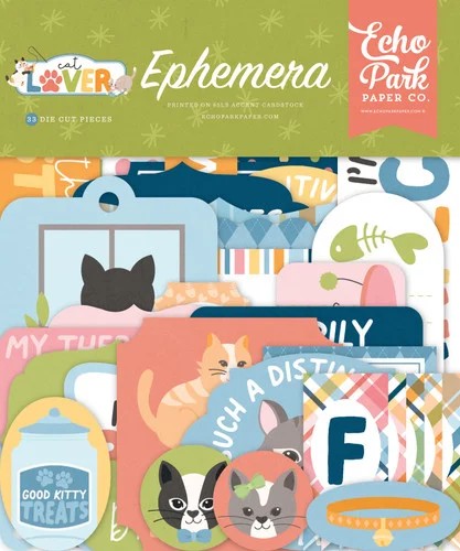 Echo Park Cat Lover Ephemera Pack