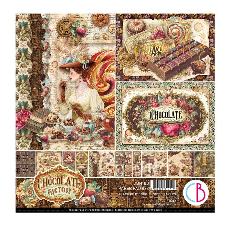 Ciao Bella Chocolate Wanderlust8"x8" Paper Collection Pad 12/Pkg