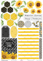 Bee Arty Choose Sunshine A4 Cut Apart Sheet