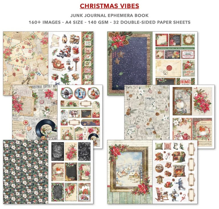 Ciao Bella Christmas Vibes Junk Journal & Ephemera Book