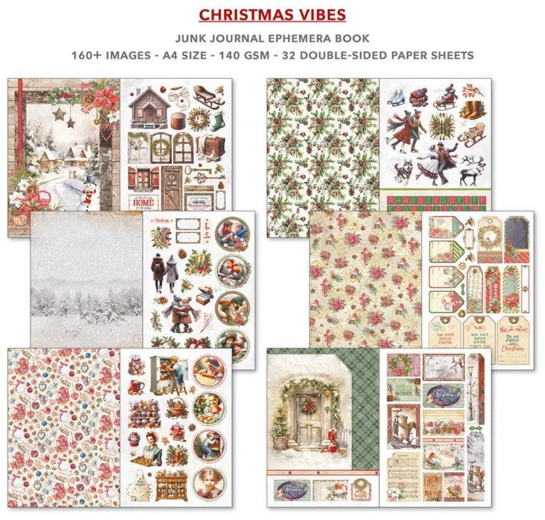 Ciao Bella Christmas Vibes Junk Journal & Ephemera Book