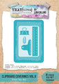 Text(ures) by Lou Collins Clipboard Coverings Vol.II Die Set