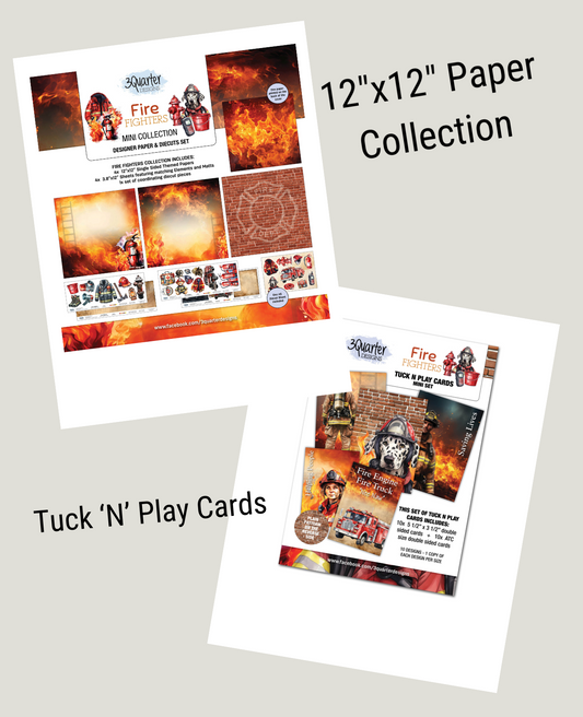 3 Quarter Designs Fire Fighter Mini Collection Pack
