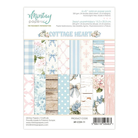 Mintay Cottage Heart 6"x8" Add On Paper Pad