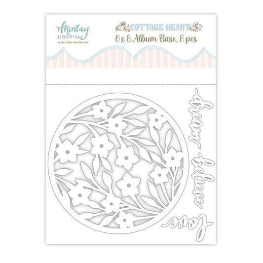 Mintay Cottage Heart 6"x8" Album Base