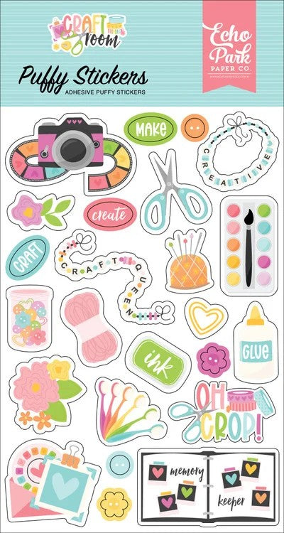 Echo Park Craft Room Puffy Stickers
