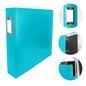 Couture Creations 12"x12" Aqua Blue D-Ring Scrapbook Album