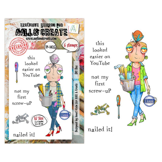 AALL & Create DIY Dee TP-1435 Stamp Set