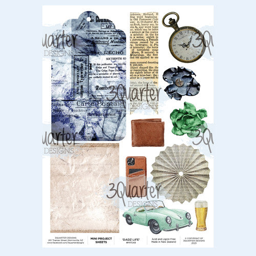 3 Quarter Designs Dadz Life Mini Project Sheet