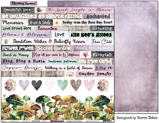 Bee Arty Daydreaming 12"x12" Single Sheet