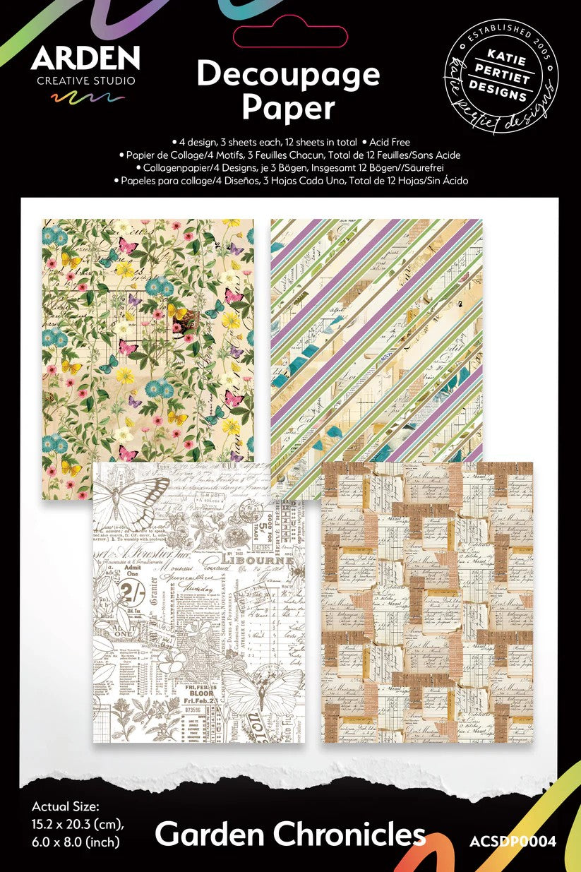 Arden Creative Studio Garden Chronicles 6"X8" Decoupage Paper