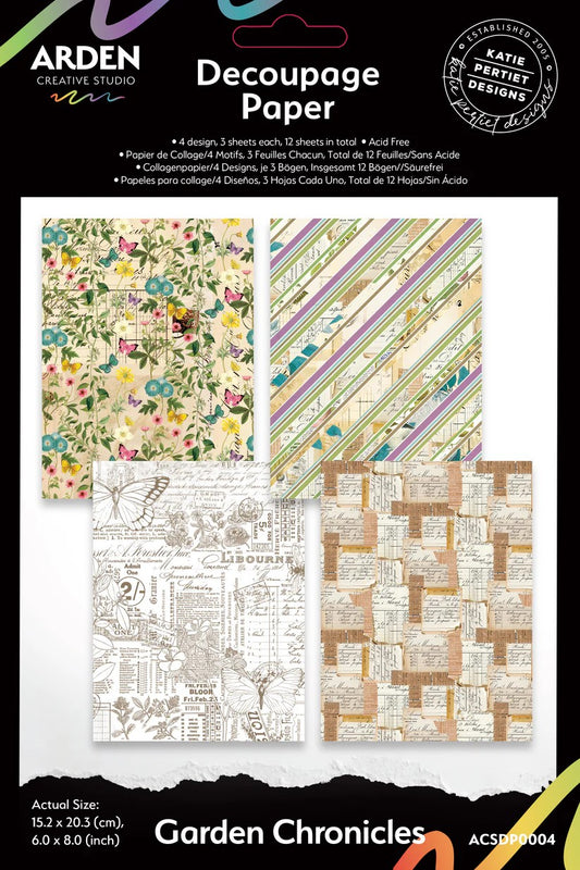 Arden Creative Studio Garden Chronicles 6"X8" Decoupage Paper