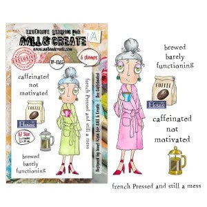 AALL & Create Dee-Caffeinated A7 Stamp Set