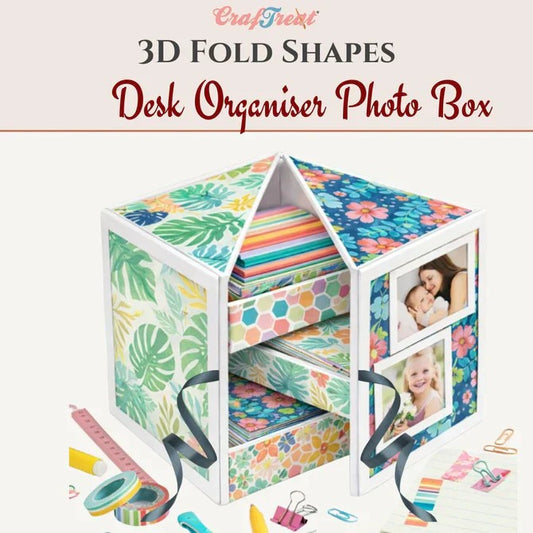 CrafTreat Giftable Blanks - Desk Organiser Photo Box