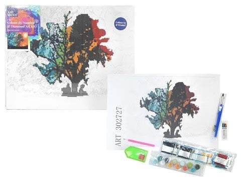 Diamond Dot Paint by Numbers - Day/Night Tree