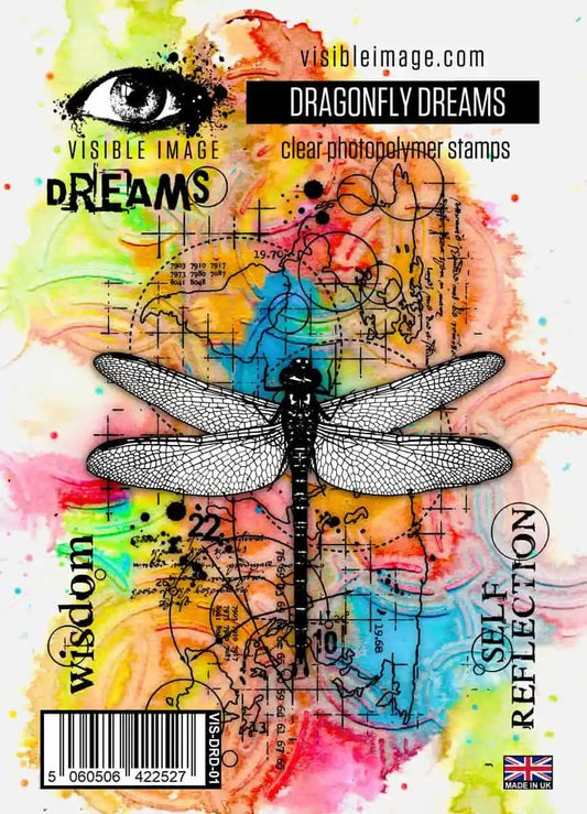 Visible Image Dragonfly Dreams Clear Stamp Set