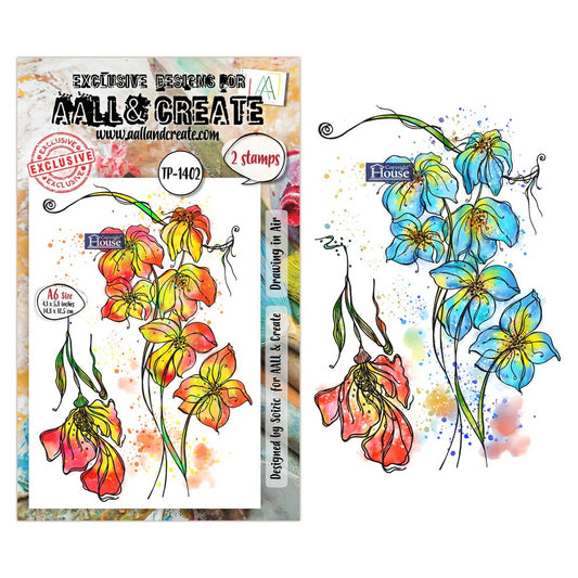 AALL & Create Drawing in Air TP-1402 Stamp Set