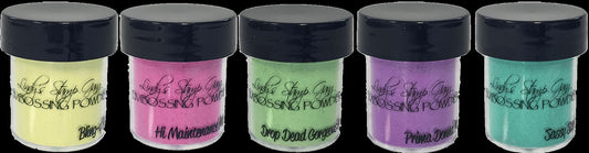 Lindy's Gang 2-Tone Embossing Powders .5oz 5/Pkg-Drop Dead Diva