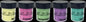 Lindy's Gang 2-Tone Embossing Powders .5oz 5/Pkg-Drop Dead Diva
