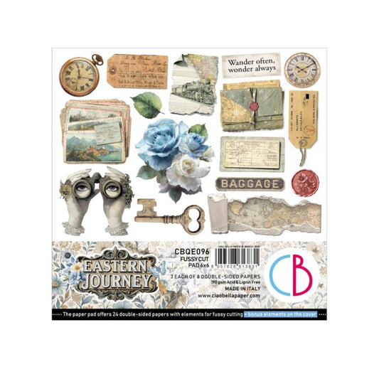 Ciao Bella Eastern Journey 6"x6" Fussy Cut Paper Collection Pack