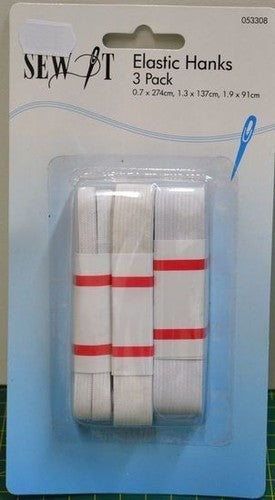 Birch Sew It Elastic Hanks 3 Pack