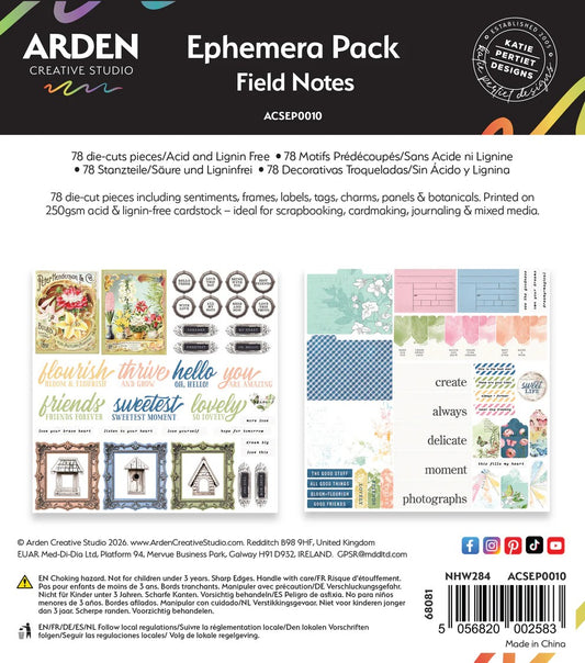 Arden Creative Studio Field Notes Ephemera Pack