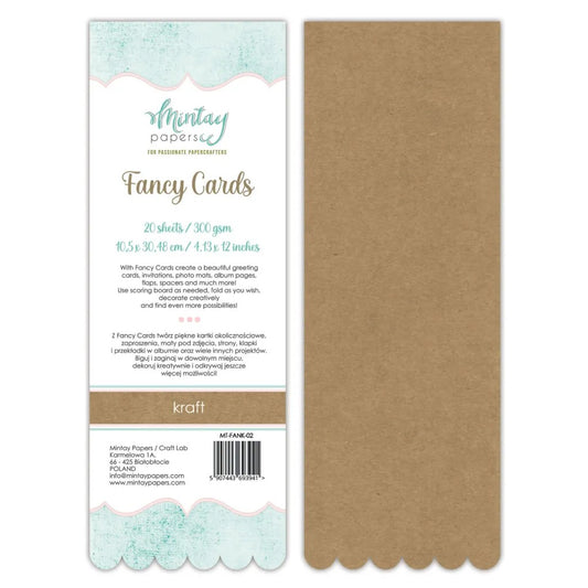 Mintay Fancy Cards Design 2 - Kraft
