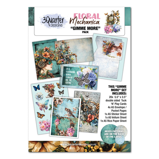 3 Quarter Designs Floral Mechanic Gimme More Pack