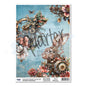 3 Quarter Designs Floral Mechanica Rice Paper Sheet