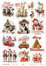 Bee Arty Farm Christmas A4 Cut Apart Sheet